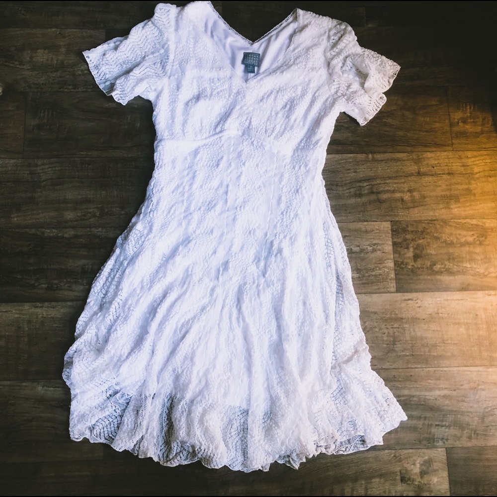 White Lace Dress NWOT